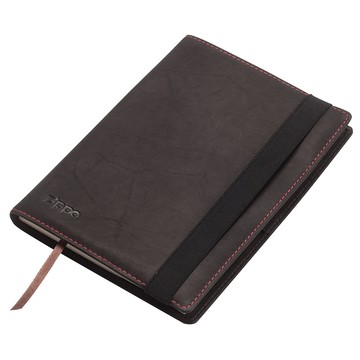 Zippo 【官方授權店】咖啡色皮革筆記本-A5