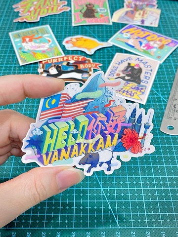 原創插畫 防水 貼紙 可愛 搞怪