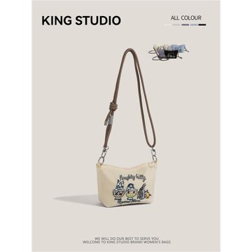 日本ball chain茶杯貓刺繡環保購物袋迷你手機包百搭單肩斜挎包