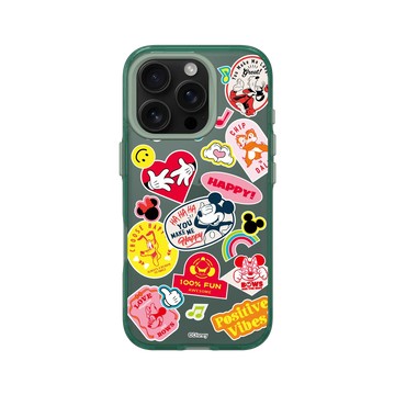 iPhone 16 Pro Clear 憂墨綠 - 迪士尼-米奇 Mickey - 迪士尼米奇系列 - 貼紙風格