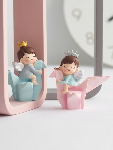 創意擺件家居飾品樹脂擺設桌面電視柜房間裝飾結婚禮物送新人可愛