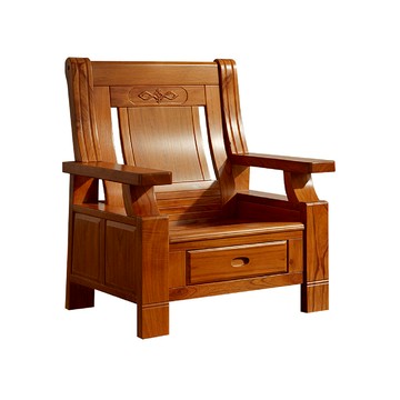 ASSARI-王安石全實木單人座沙發