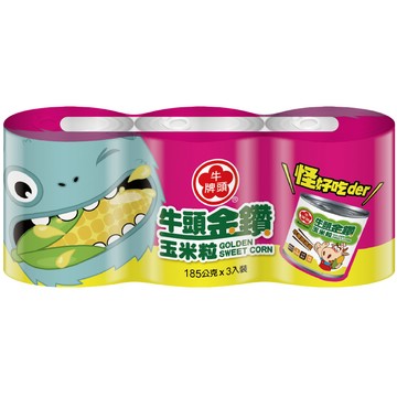 [家速配]牛頭牌金鑽玉米粒185g