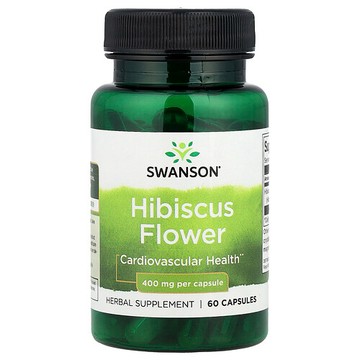 Swanson Vitamins, 木槿花，400 毫克，60 粒膠囊