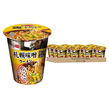 AceCOOK IPPIN 逸品 札幌味噌風味麵 73g  12入