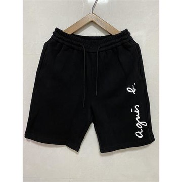 2025夏季新款PALEESIJA草寫字母 印花 純棉短褲 松緊褲 休閑 褲子