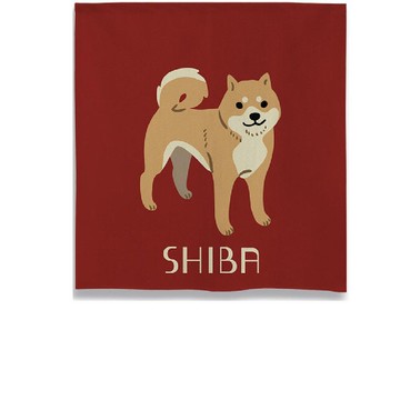 日本製 コスモ 中門簾 柴犬