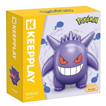 QMAN KEEPPLAY PoKeMoN 寶可夢 圓頭系列積木 - Gengar  耿鬼  1盒