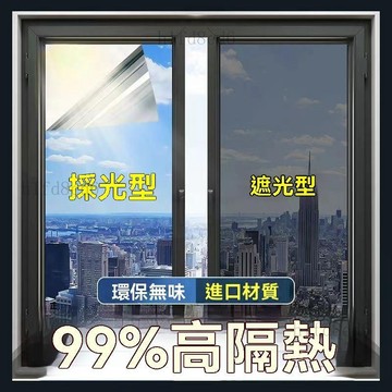 ❤️房間 靜電貼 隔熱紙 隔熱膜 【4-10米】防曬隔熱膜陽臺遮陽光玻璃窗戶貼紙單向透視防窺貼膜❤️