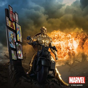 【預購】RS皇家雪蘭莪 漫威 美國隊長起源 漫畫封面 限量錫合金典藏雕像 鍍金款