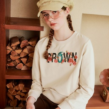 OUWEY歐薇 獨家蛇年幸運圖騰大學T(杏；S-L)