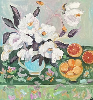 靜物 玫瑰 杏子 和 橘子 定制 野獸派 定制 布面油畫