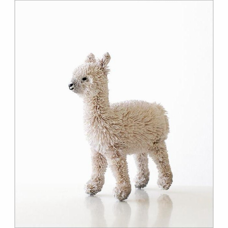 たわし アニマル アルパカ 置物 オブジェ おしゃれ かわいい