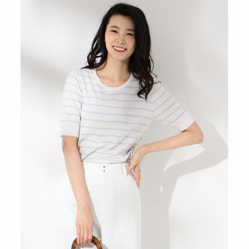 J プレス レディス 大きいサイズ Knit Basic 半袖 ニット レディース ふじ色系1 T15 J Press Ladies Large Size 通販 Lineポイント最大1 0 Get Lineショッピング