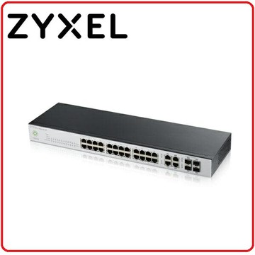 【2019.3 商用終身免費雲管理，加送第一年進階企業版授權】Zyxel 合勤 NSW100-28 Nebula雲端管理交換器