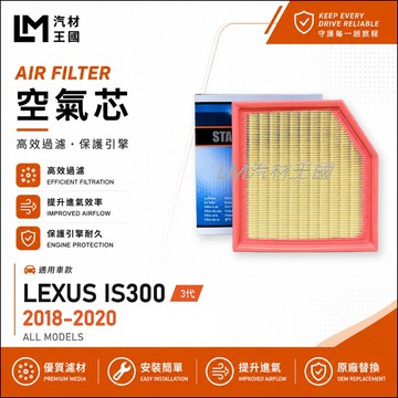 【LM汽材王國】空氣芯 IS300 2018-2020年 3代 引擎濾網 空濾 LEXUS 凌志