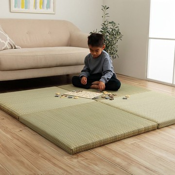 【風格禮物】極厚4.5公分榻榻米 無邊框琉球疊 侘寂簡約 天然材質