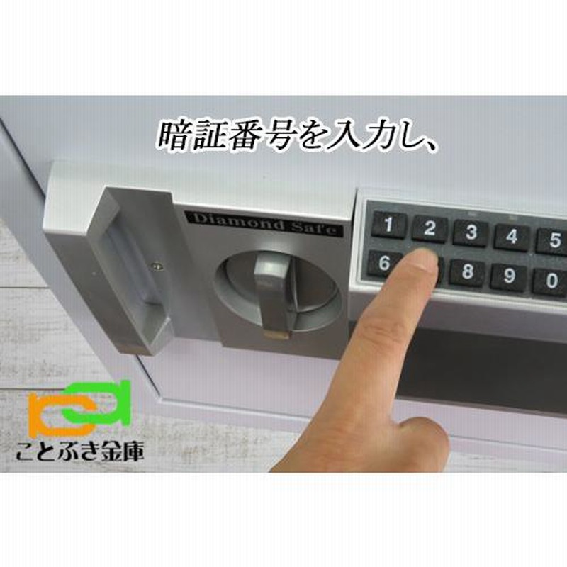 金庫 小型 家庭用 テンキー式 耐火金庫 DH30-S (木製敷板セット