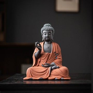 公司貨 免運 快速出貨 擺件 禮品 中式大號陶瓷如來佛祖釋迦牟尼佛像禪意擺件家居客廳玄關裝飾擺設