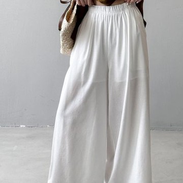 [米蘭精品] 現貨+預購 高腰長褲大碼寬褲直筒褲子落地褲垮褲休閒女裝-高腰直筒女褲子4色74ma79