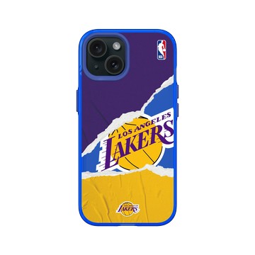 iPhone 15 Clear 激光藍 - NBA - 熱血系列-洛杉磯湖人 L.A. Lakers - Sweat and tears
