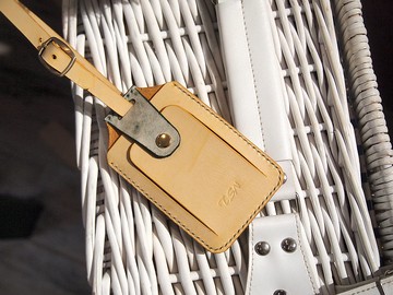 手工皮革行李牌 -旅遊系列- 行李吊牌