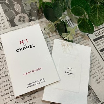 兩入組【CHANEL 香奈兒】紅色之水 五號香水 清新晨露 針管 試管 1.5ml*2 組合