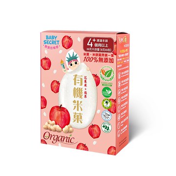 [正光藥局]寶寶的秘密-有機蘋果米果 6g*6/盒