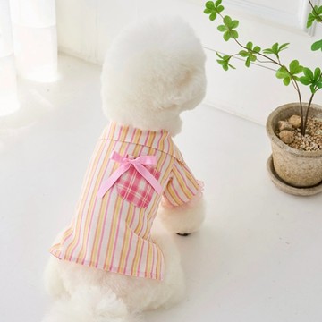 寵物服飾-甜粉果子露襯衫 -韓國it’s 寵物衣服  狗狗衣服 小型犬服飾狗襯衫