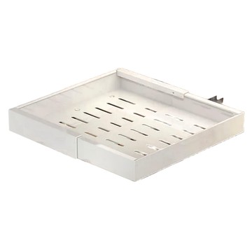 AFAMIC 艾法 無痕免釘可自由調整寬度抽屜置物架 碳鋼烤漆材質 適用於廚房檯面、櫥櫃  32~52 x 42 x 7.5cm  白色  1組