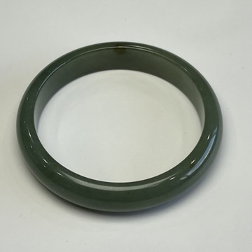 【云綺珠寶】天然緬甸A貨翡翠。老種 滿綠 手鐲 / 58.5 /18.6圍 (附台證)