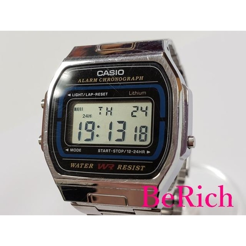 カシオ CASIO デジタル メンズ 腕時計 A164WA グレー 文字盤 シルバー SS クォーツ ウォッチ 【中古】ht2827 |  LINEショッピング