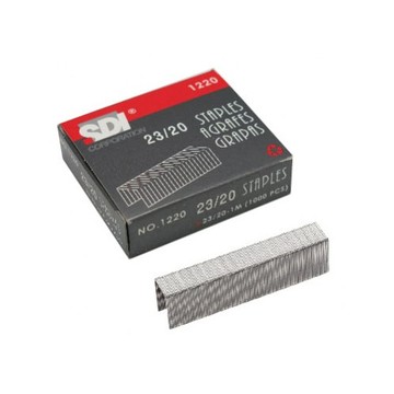 【史代新文具】手牌SDI 1220 23/20 重力型釘書針/訂書針 (1000支/盒)