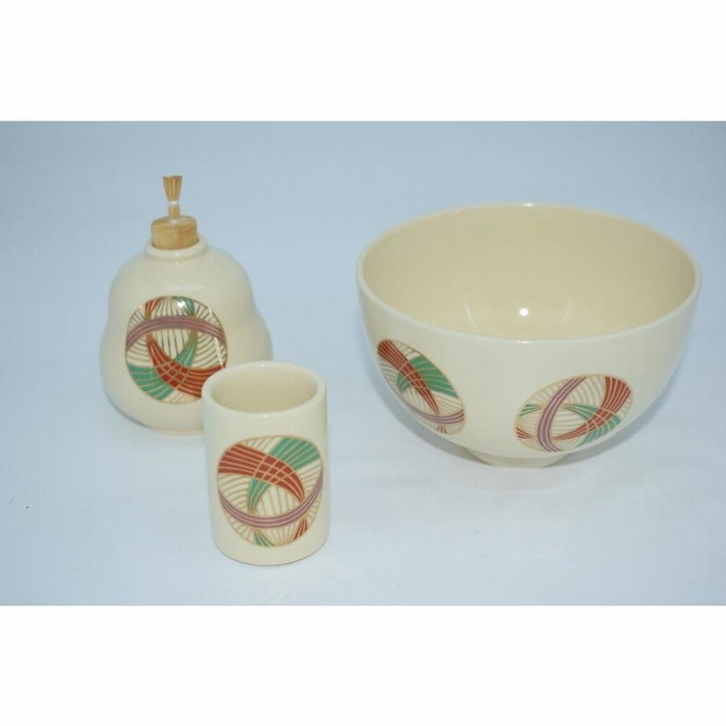 茶道具 茶箱 茶碗セット マリ絵 昌山 作 t 茶箱 3点セット 茶道 通販