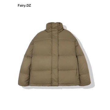 反季短款羽絨服女2025冬韓版簡約小個子寬松立領泡芙感面包服外套