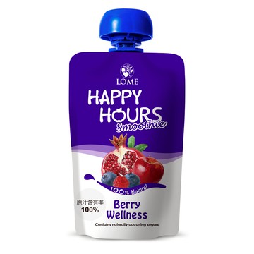 【HAPPY HOURS】生機纖果飲(蘋果/ 紅石榴/ 覆盆莓/ 藍莓) 100g  (5包/18包)組