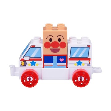 Anpanman 連接交通車積木系列∼麵包超人與救護車 (1歲6個月以上~)