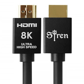 Siren 賽倫 8K HDR 高解析影音傳輸線 48Gbps 傳輸頻寬 適用於PS5/Xbox Series X/8K UHD TV/家庭劇院等  2m  1條
