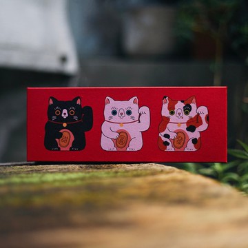 招財貓布列塔尼餅乾6入 | TEA IN BED x 庇護工場 | 公益小禮盒