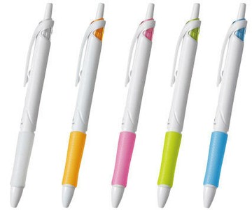 PILOT 輕油舒寫筆-白桿0.7mm(BAB-15FW)握起來有真實感