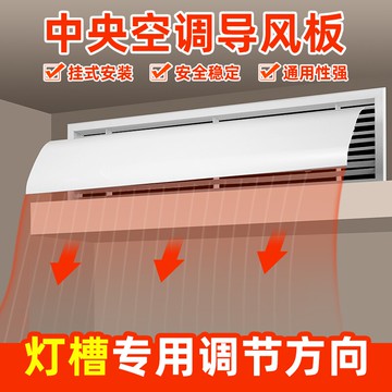 空調擋風板 中央空調擋風板出風口遮風板風管機暖氣導風辦公室家用防直吹側裝『CM47182』