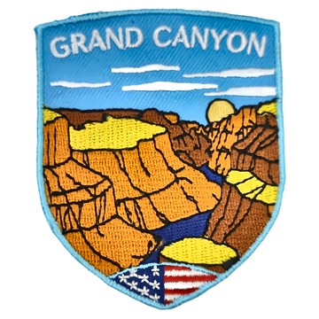 A-ONE 匯旺 美國地標造型刺繡 7.5x6公分 聚酯纖維 台灣製  大峽谷