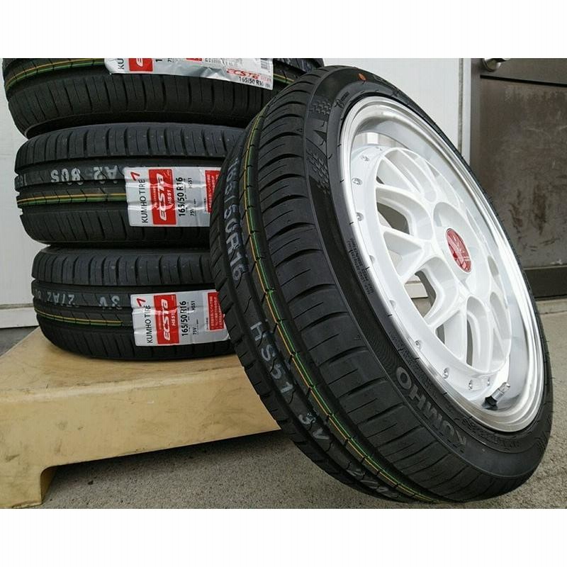 軽自動車 タイヤホイールセット 16インチ BD00 クムホ HS51 165/40R16 