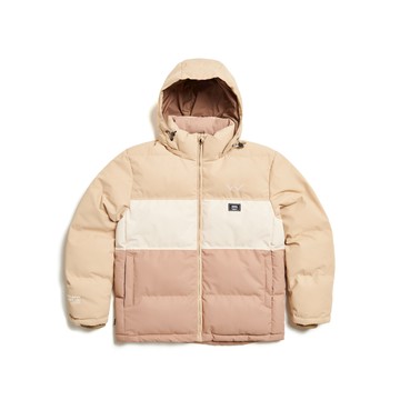 EDWIN｜男裝｜三色拼接防寒連帽外套