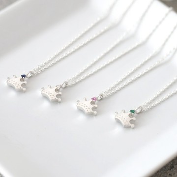 Tiny 皇冠 項鍊 925銀