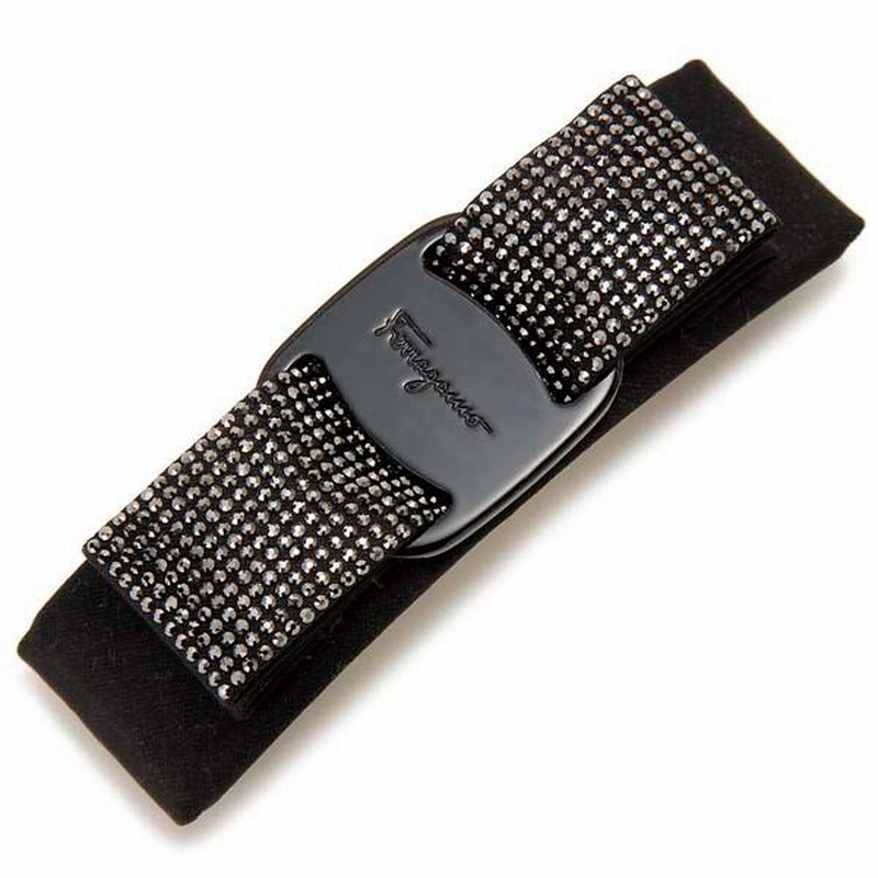 Salvatore Ferragamo ブラックヘアクリップ Salvatore Ferragamo