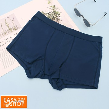 【EASY SHOP】iONNO-抗臭清新褲-天然植萃抗菌防臭透氣男士短版平口內褲-海軍藍