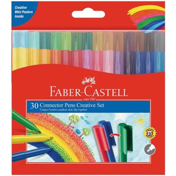 FABER-CASTELL輝柏 彩色連接筆30色 /盒 11-300-A