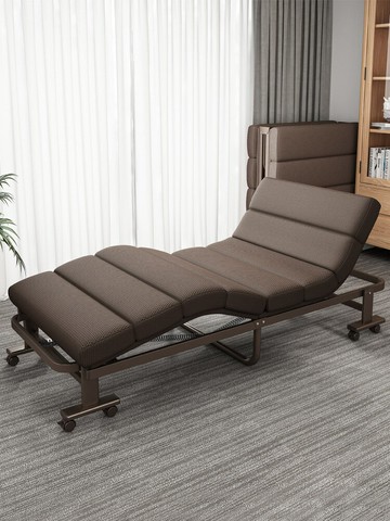 APP下單享點數9% 折疊床午休辦公室睡覺神器單人便攜午睡躺椅床兩用醫院陪護行軍床