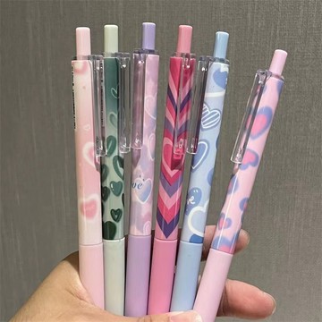 高顏值 愛心泡泡 中性筆 學生 按動筆 考試筆 刷題筆 ST 順滑 0.5mm 水筆 筆 書 簡約 簽字筆 ins 爆款